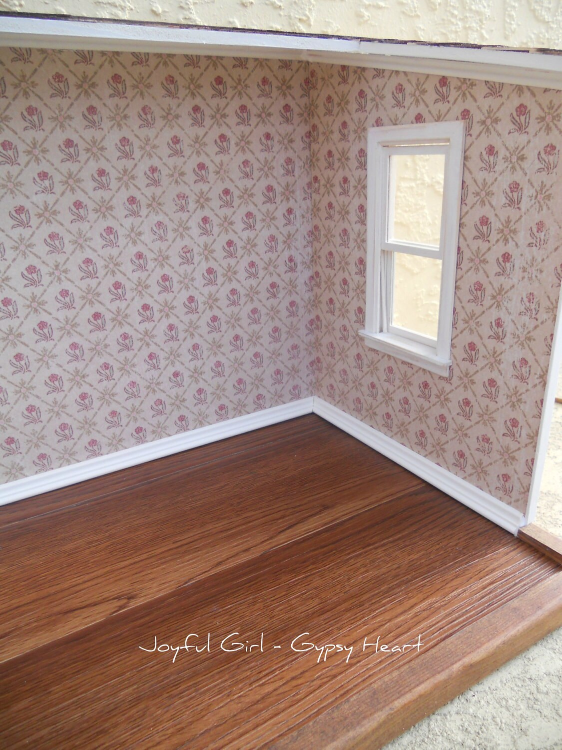 Dollhouse Miniature 1/12 Scale Shabby Roombox Display Diorama