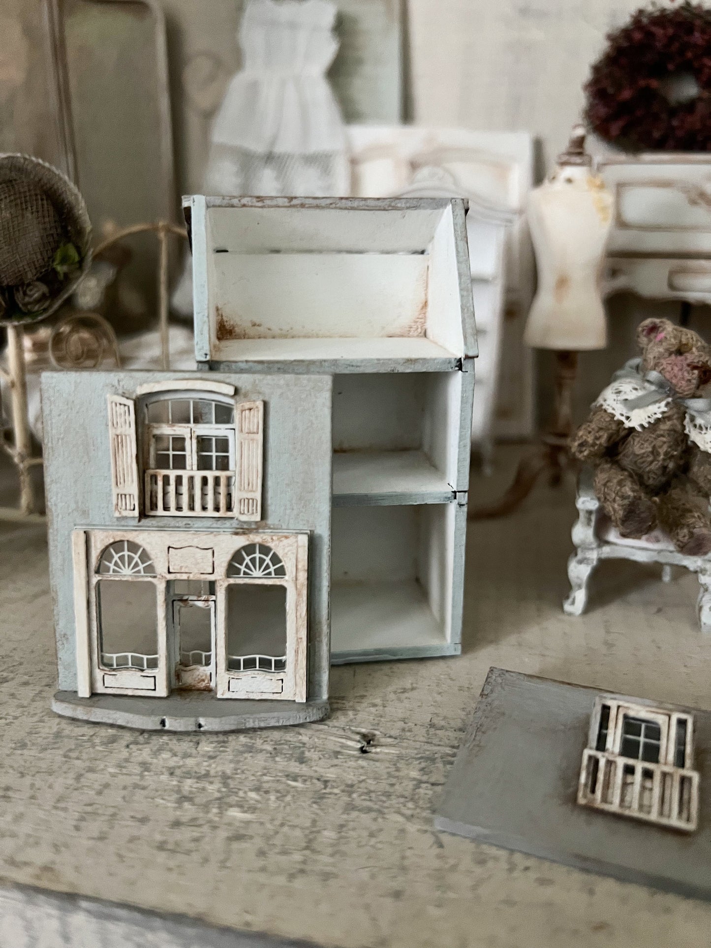 Pre-order!! 1:144 French Shop Dolls Dollhouse Antique Nursery Miniature Toy