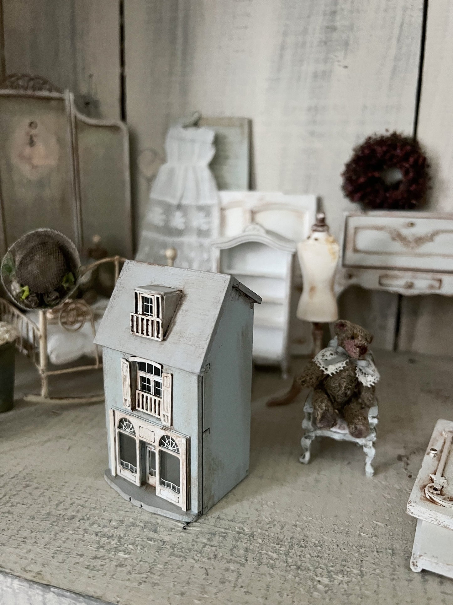 Pre-order!! 1:144 French Shop Dolls Dollhouse Antique Nursery Miniature Toy