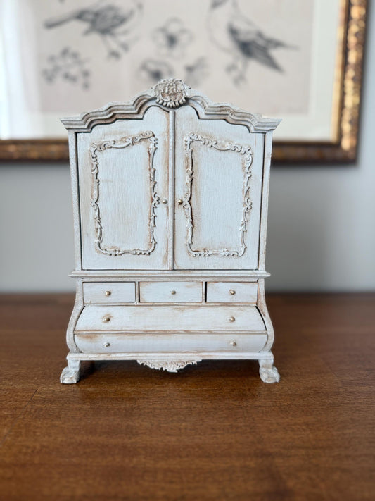 Sweet Baby House Wooden Cabinet Shabby Chic 1/12