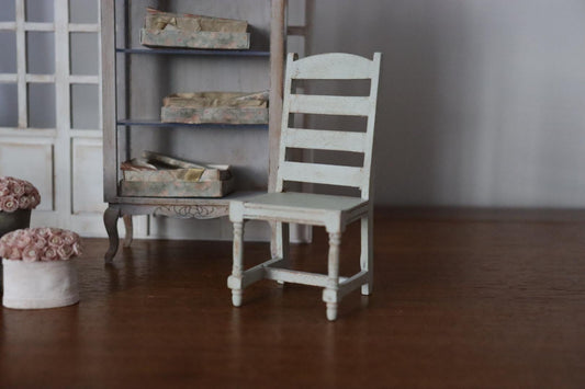 1/12 Brocante Dining Chair Accent Furniture Dollhouse Miniature