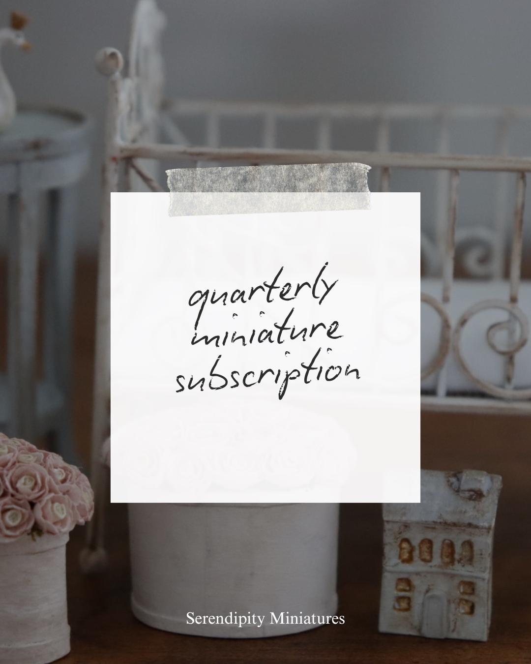 Quarterly Dollhouse Miniature Mystery Bundle